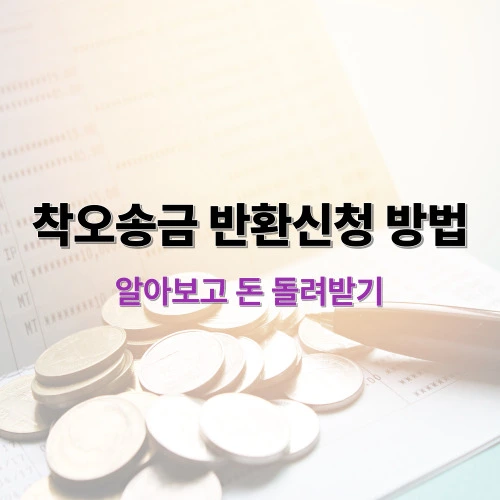 2025년 착오송금 반환신청