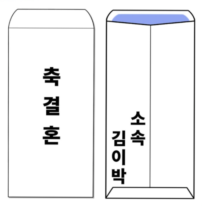 결혼 축의금 봉투 쓰는 법 &amp; 지폐 넣는 방향 (완벽 정리)