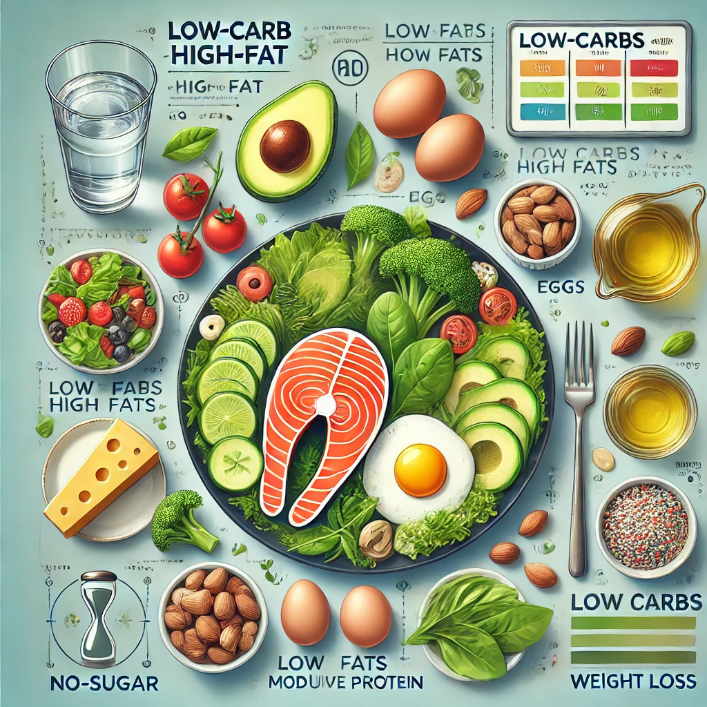 효과적인 저탄고지(LCHF) 다이어트 식단 가이드 이미지입니다! 🥑🍳🥗
깔끔하고 건강한 느낌