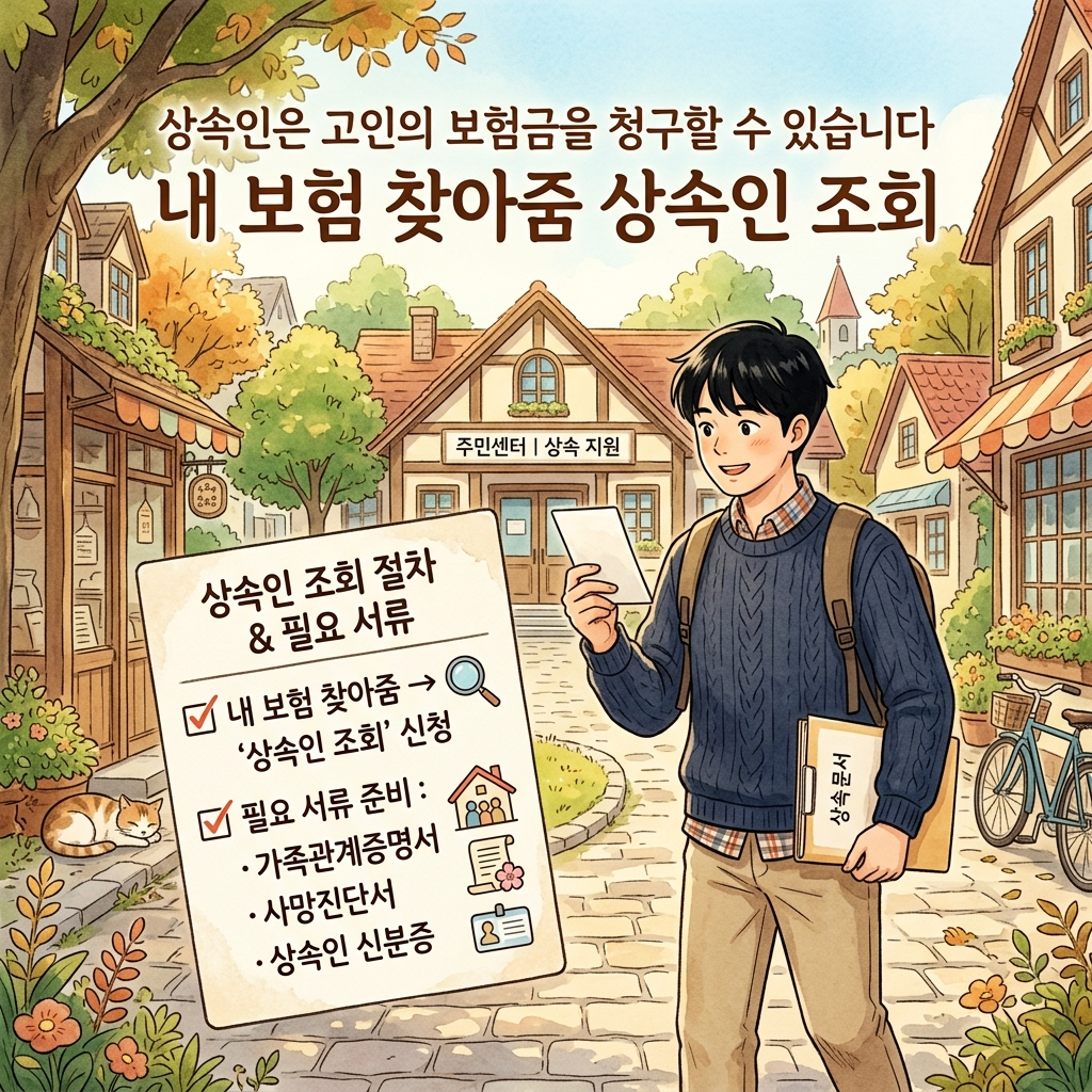 상속인 숨은 보험금 조회 신청 방법 내보험찾아줌
