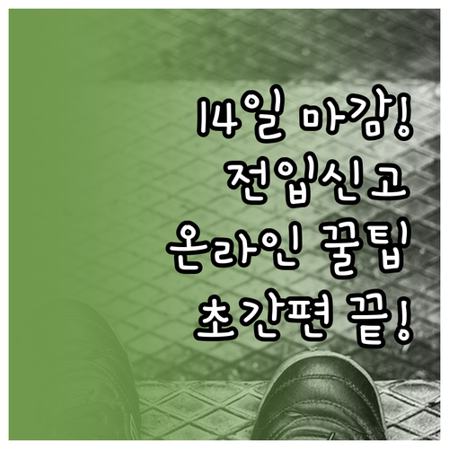 이사 후 14일 이내 전입신고 온라인..