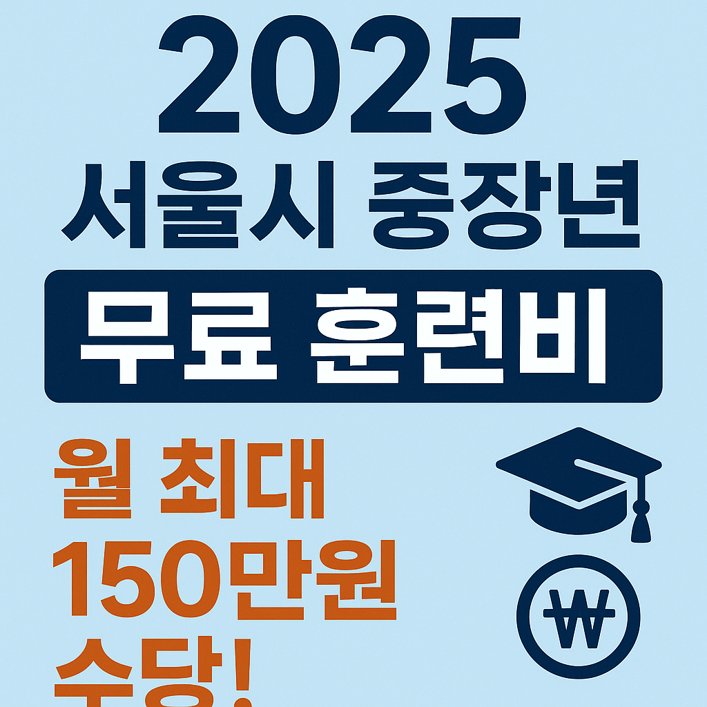 2025년 서울시 중장년 무료 훈련비 지원