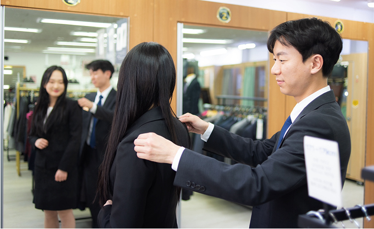 면접 정장 무료 대여