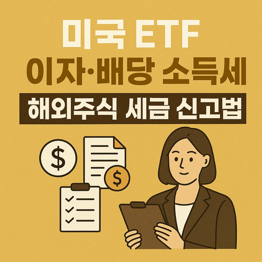 미국 ETF 이자·배당 소득세 정리|해외주식 세금 신고법