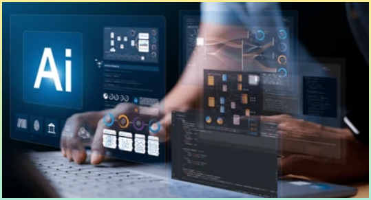 프롬프트엔지니어링을 사용하는 AI 기술을 이미지로 나타낸 사진