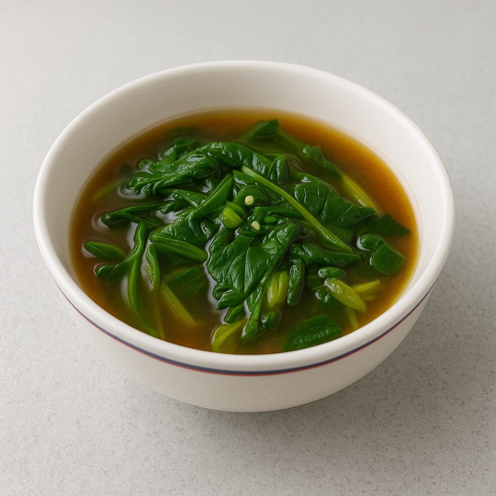 시금치 숨죽지 않는 비법, 된장국 맛있게 끓이기