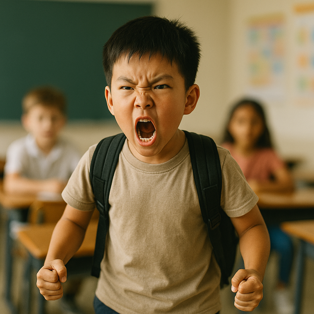 감정 폭발형 아이 이미지