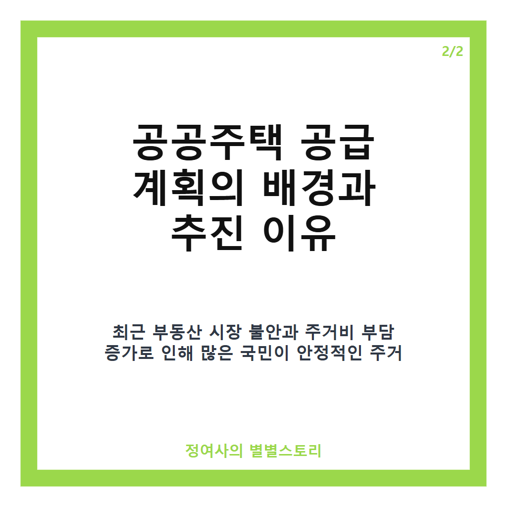 공공주택 119만호 공급 계획과 수도권 집중 배치, 2030년까지 주거안정 실현 방안 카드뉴스 3