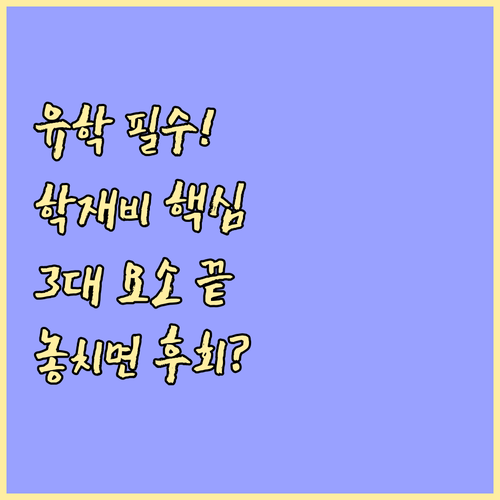 유학 필수 서류 준비 학업 재정 비자..