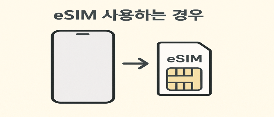 eSIM 사용하는 경우