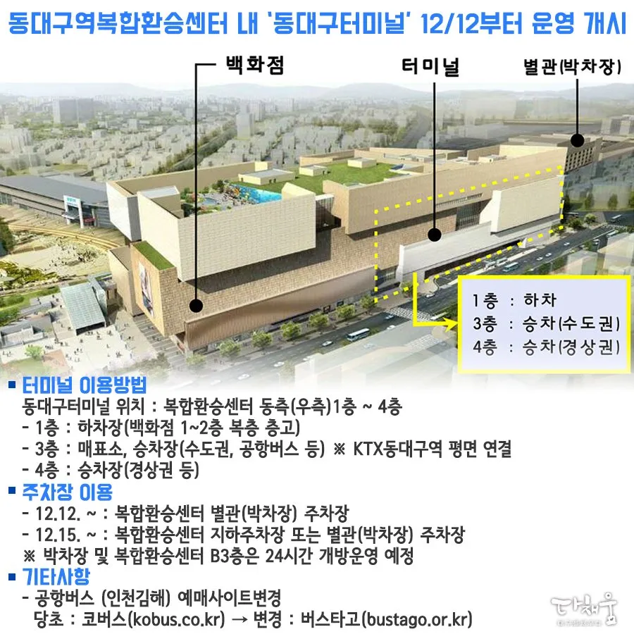 동대구 고속버스 시외버스터미널 시간표 예약 예매_6