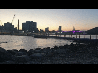 하나 둘 식으로 오는 사람들.