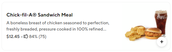 칙필레 치킨 샌드위치