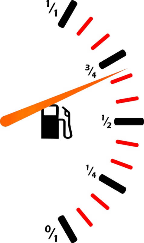 연료-표시되는-바늘