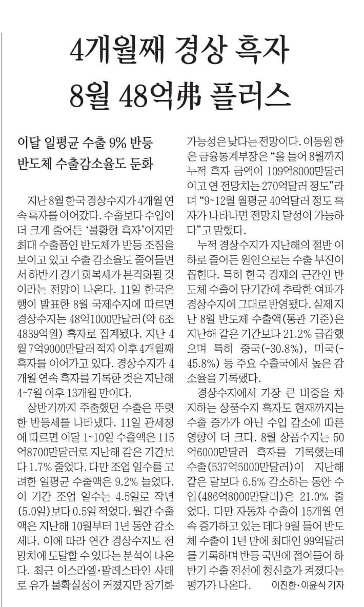 10월 12일 목 경제뉴스 부동산뉴스 신문스크랩