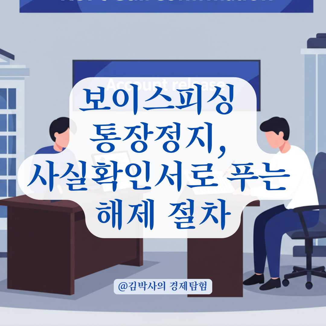 억울한 보이스피싱 통장정지, 사실확인서로 푸는 절차 한눈에 정리.