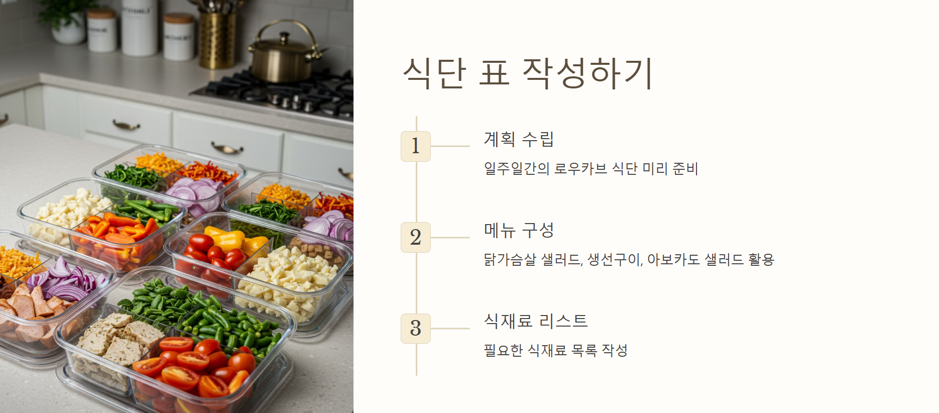 식단 표 작성하기