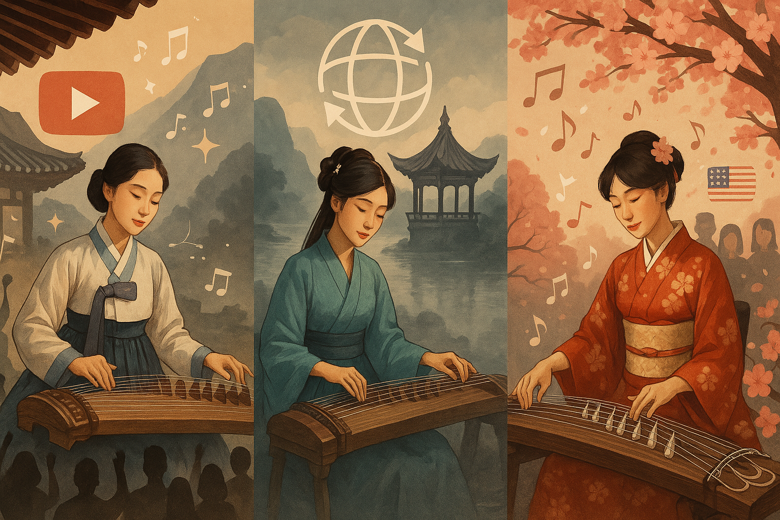 한중일 전통음악의 인기 이유