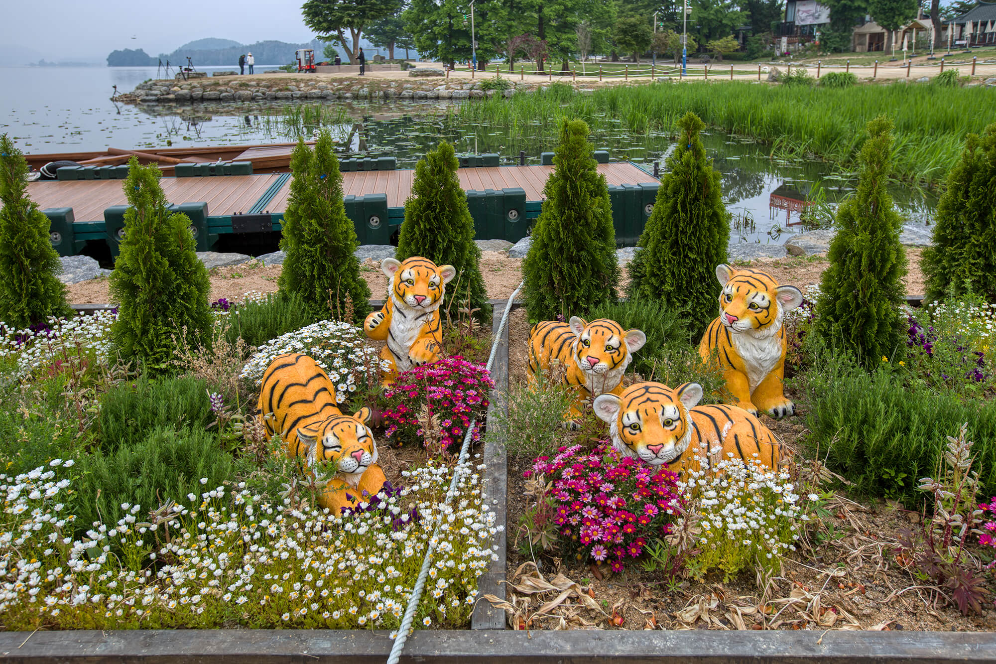 두물머리 돛 담배 나루터