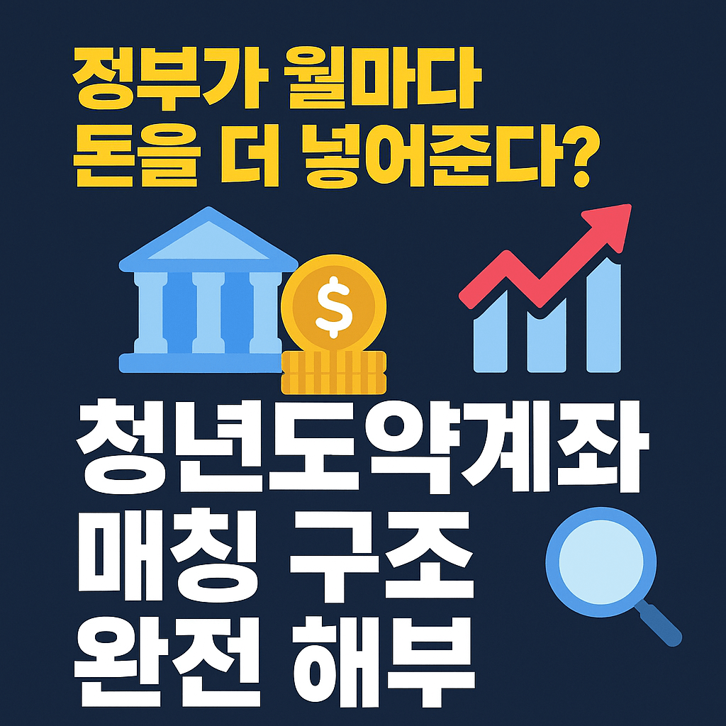 청년도약계좌 지원금 비율과 금리 혜택 완벽 비교표