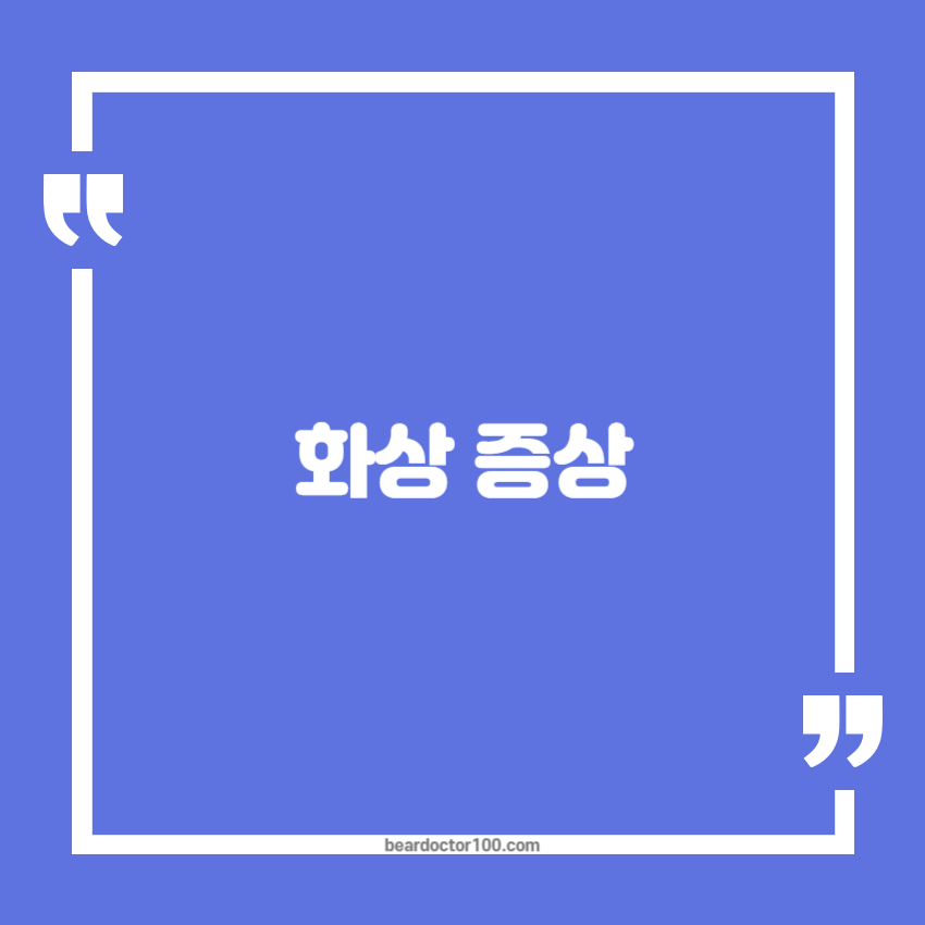 화상 증상