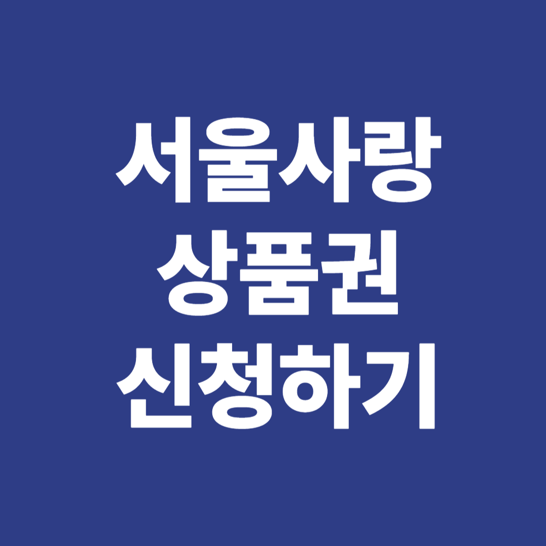 2025년 서울사랑상품권 소비쿠폰 신청 방법과 제로페이 가맹점 사용처 안내