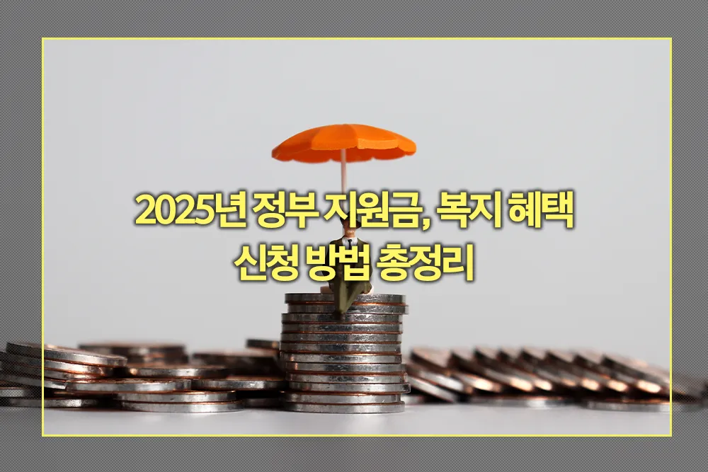 정부 지원금, 복지 혜택 신청 방법