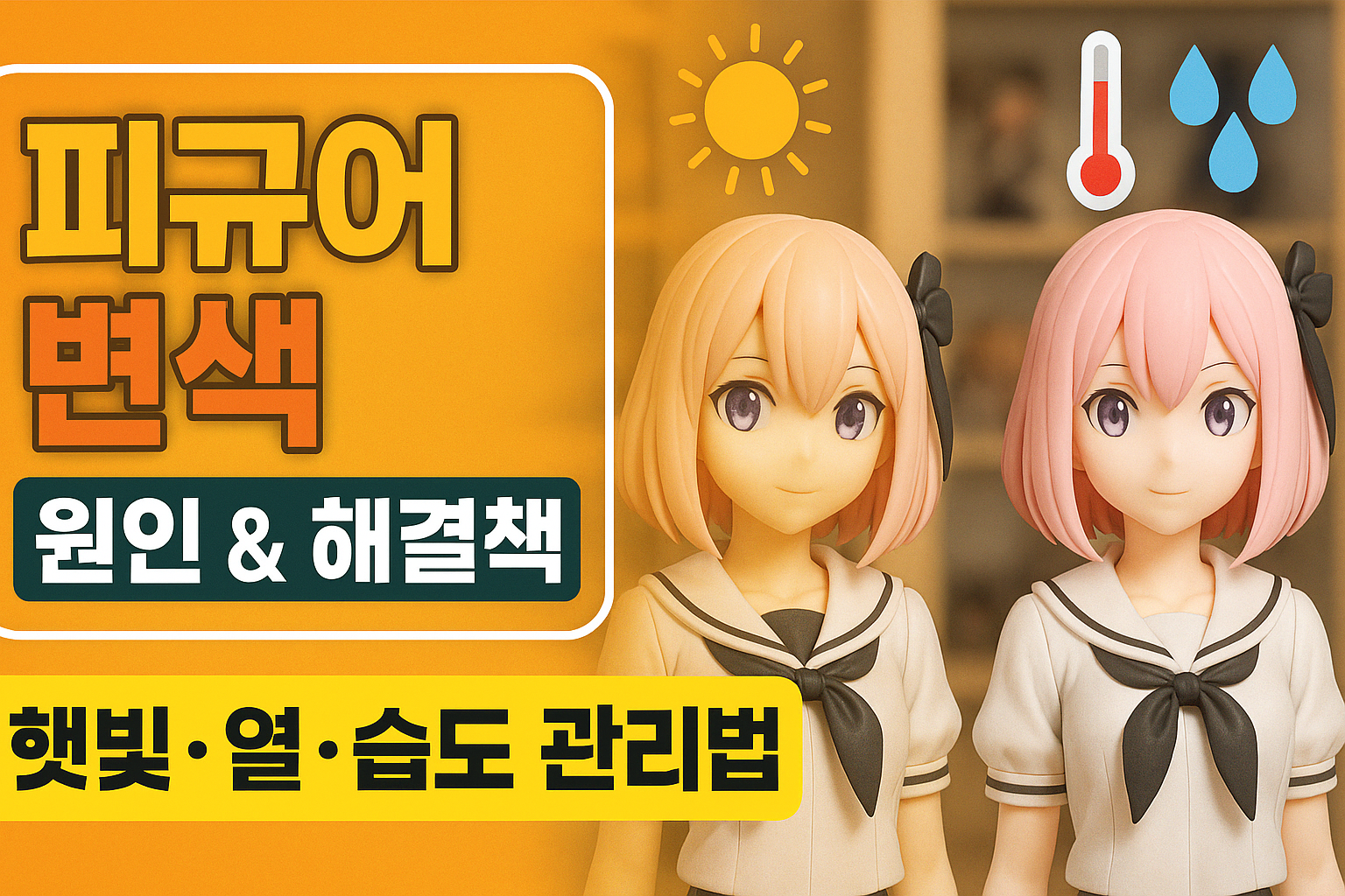 피규어 변색 방지