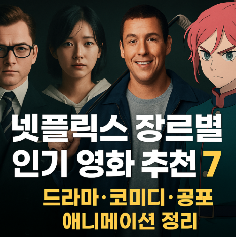 넷플릭스 장르별 인기 영화 추천 7 관련 사진