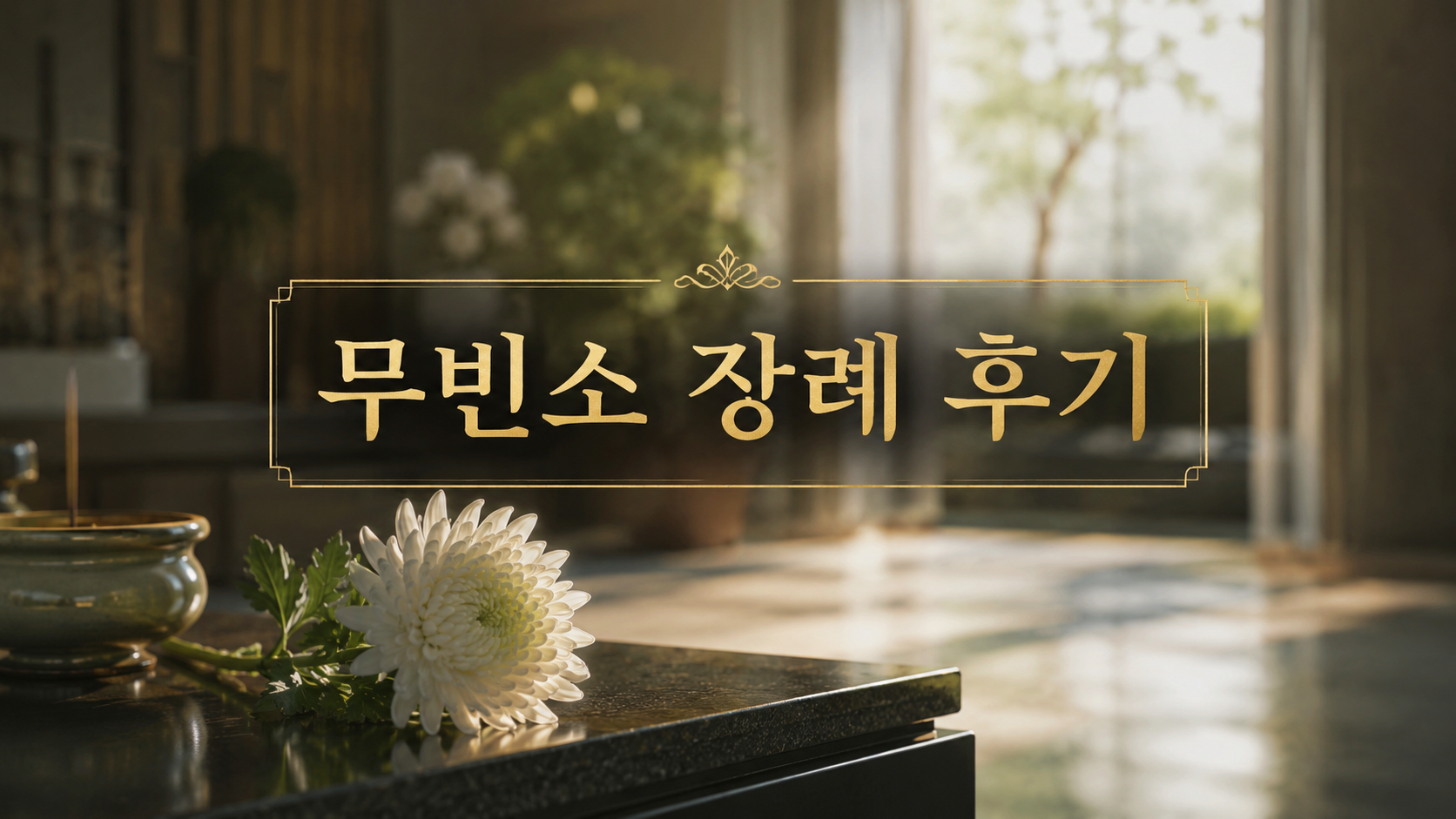 무빈소 장례 후기, 가족들이 말하는 진짜 장단점