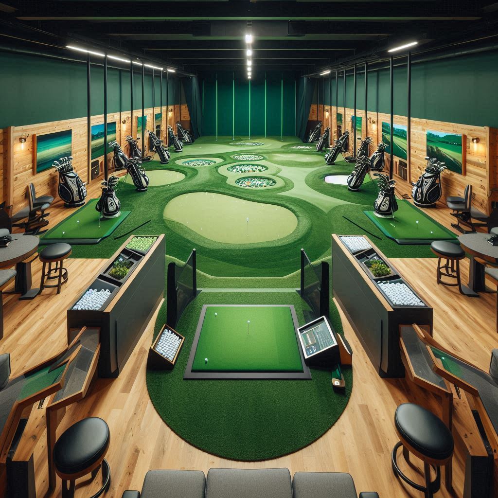 실내골프연습장 배경