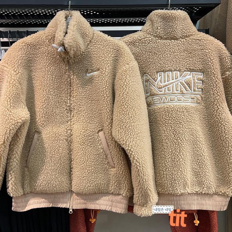 나이키 스우시 셰르파 플리스 뽀글이 자켓 우먼스 DR5629-200