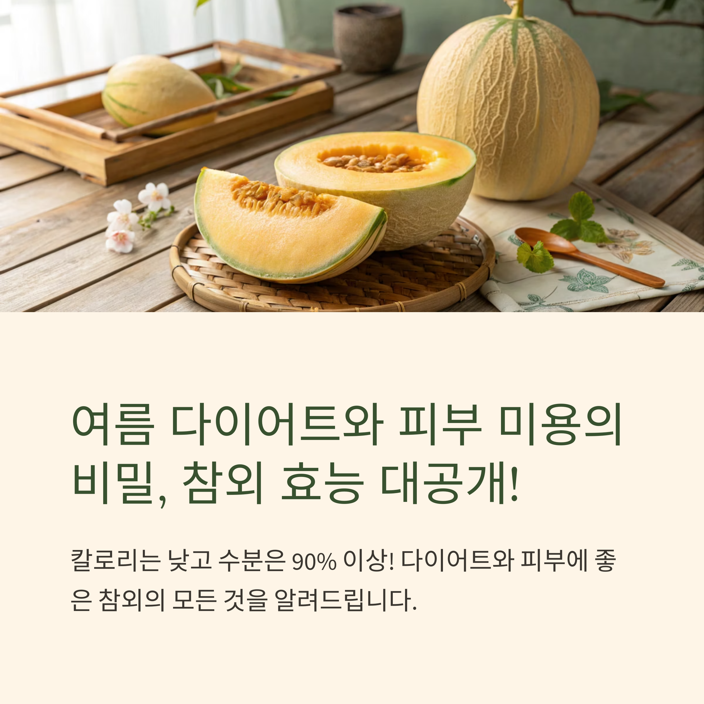 참외효능 다이어트와 피부에 좋은 여름 과일