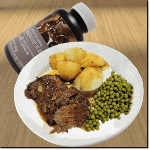 글루타민 보충제와 많은 음식