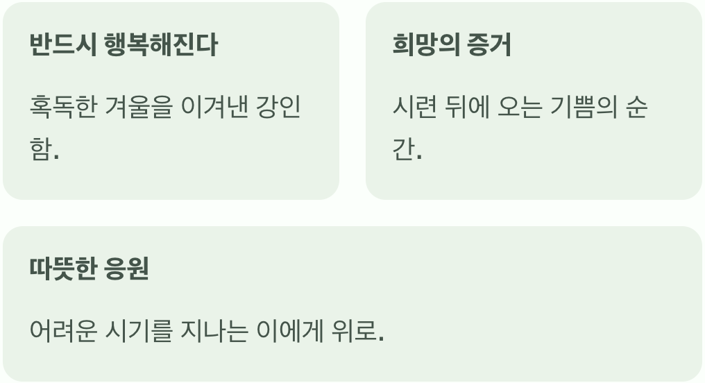 행복을 약속하는 작은 종소리