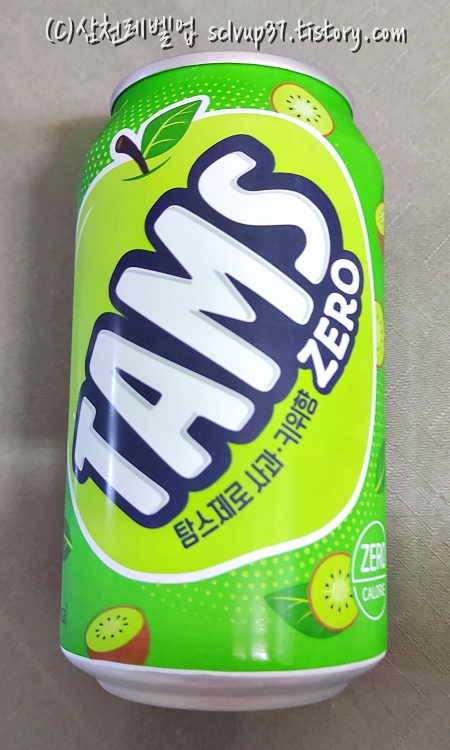 탐스 제로 사과키위맛 1캔
