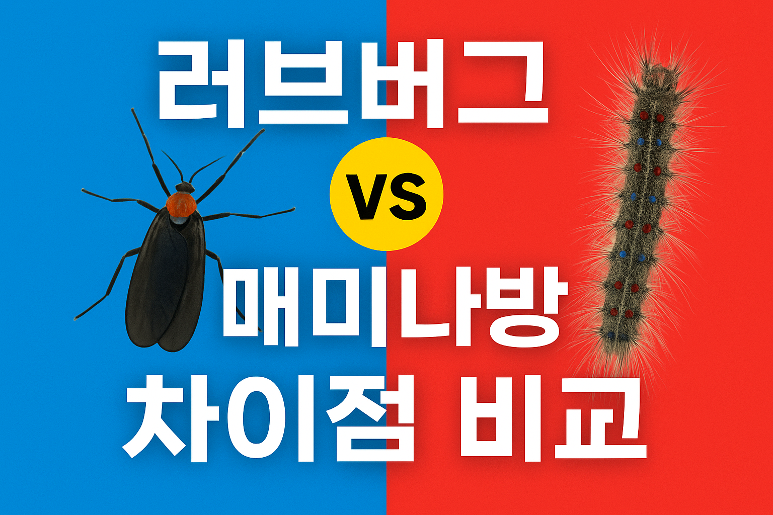 러브버그 매미나방 차이점 관련사진