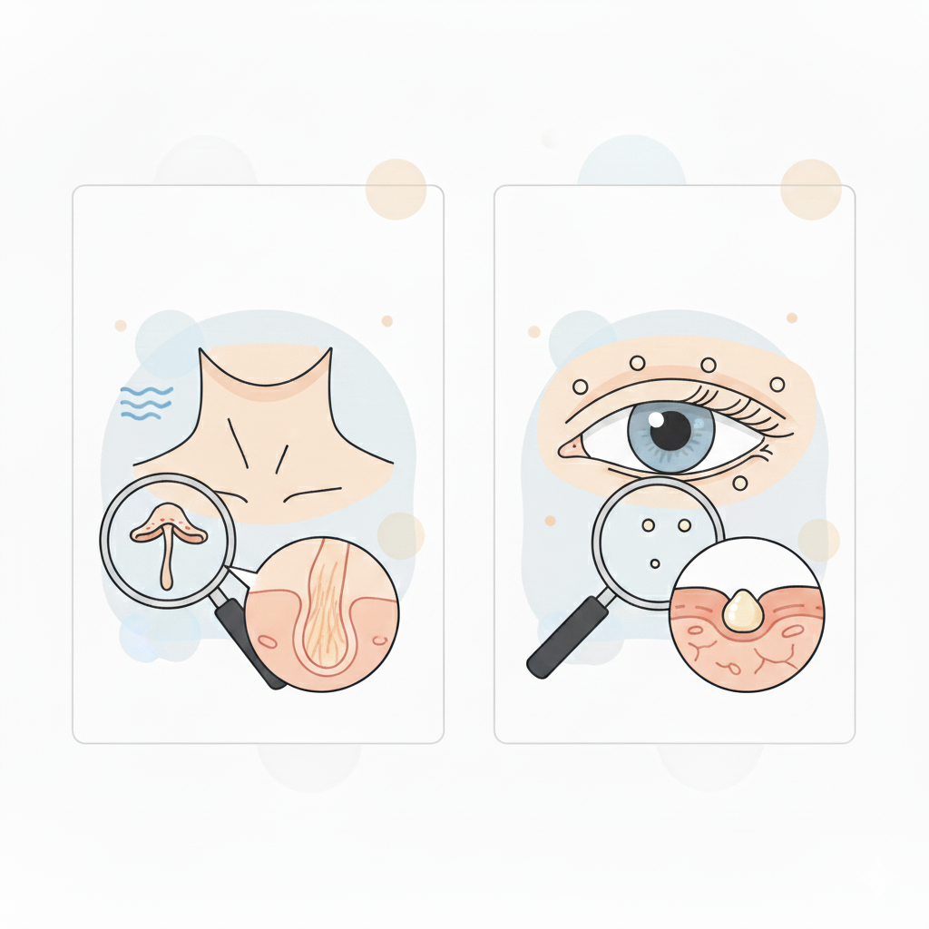 쥐젖과 비립종, 헷갈리기 쉬운 두 피부 문제의 정확한 차이와 원인