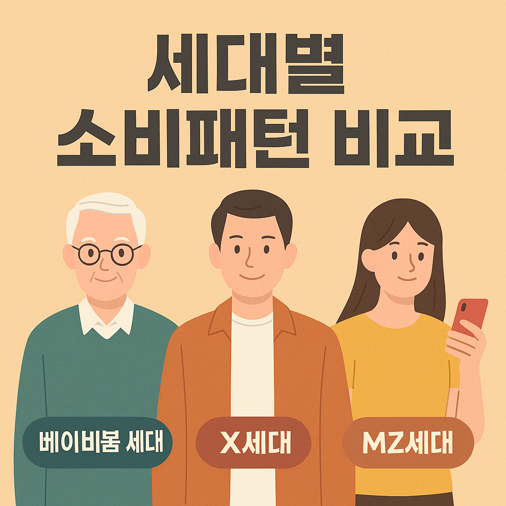 세대별 소비패턴 비교