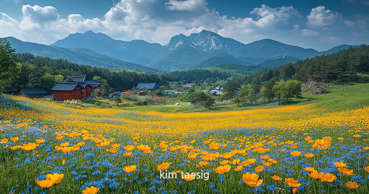 명지산의 사계절
