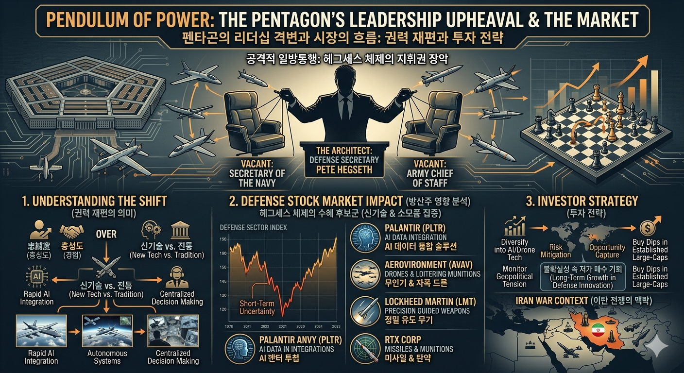 미 국방부 연쇄 경질 (권력 재편, 방산주, 투자 전략)