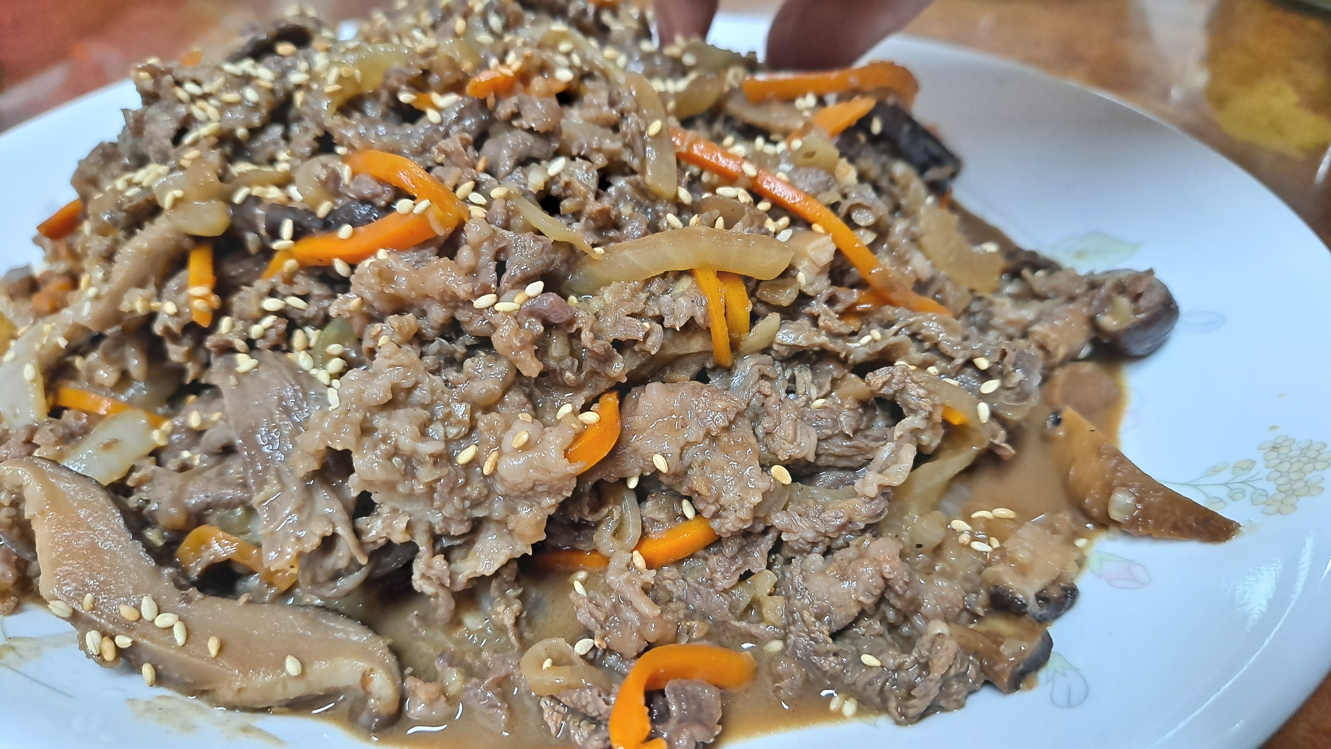 한우 소불고기 반찬