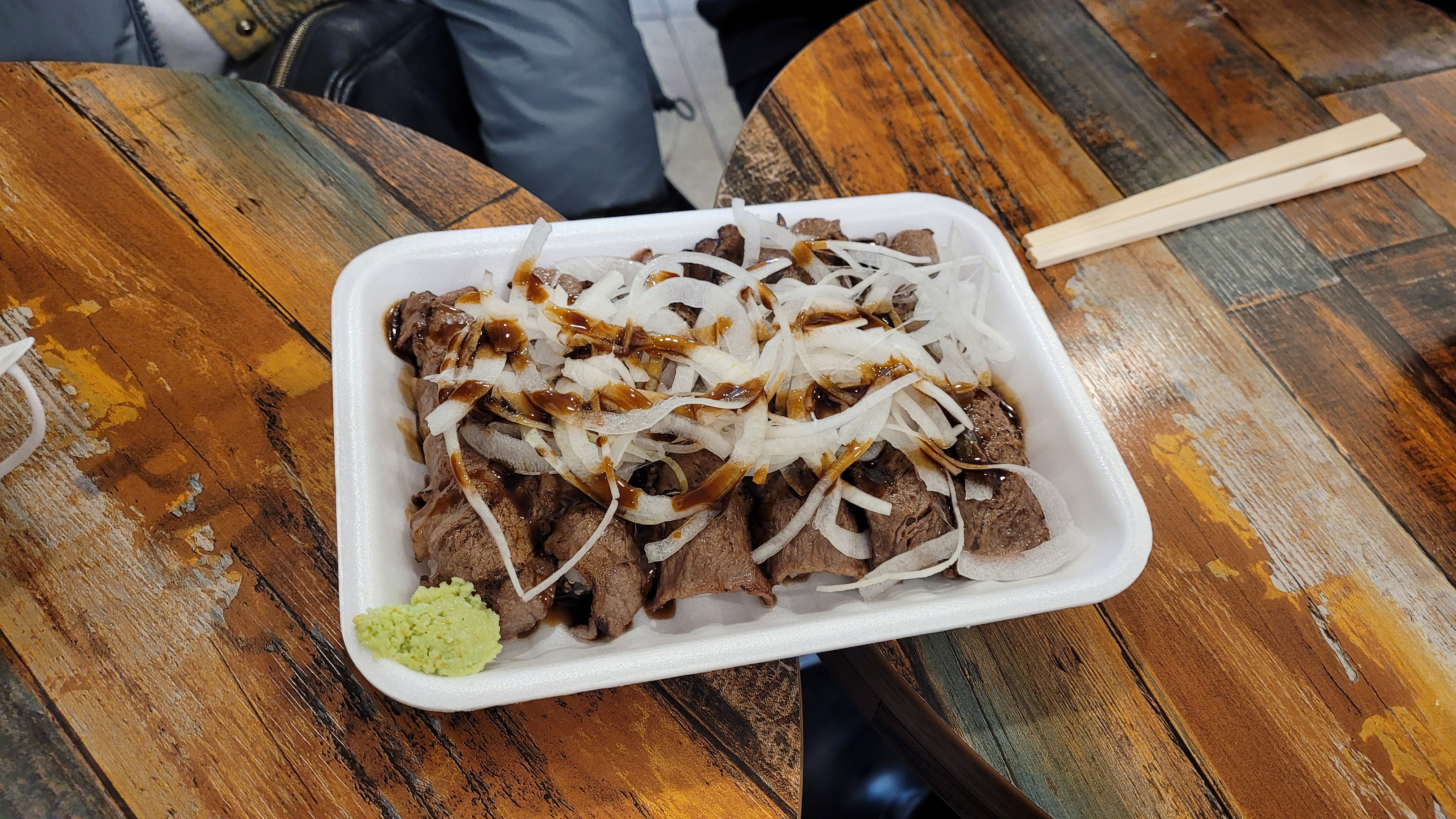 완성된 소고기불초밥