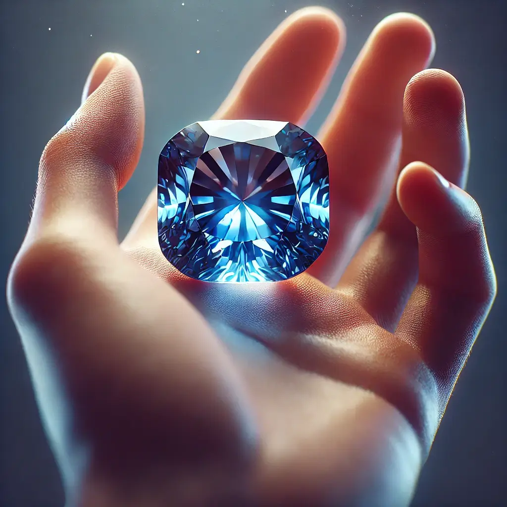 손에 보석을 쥐고 있는 사진