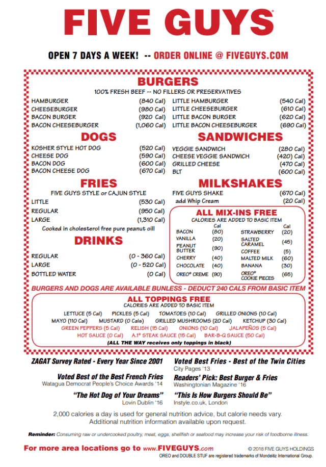 파이브가이즈-2호점-칼로리