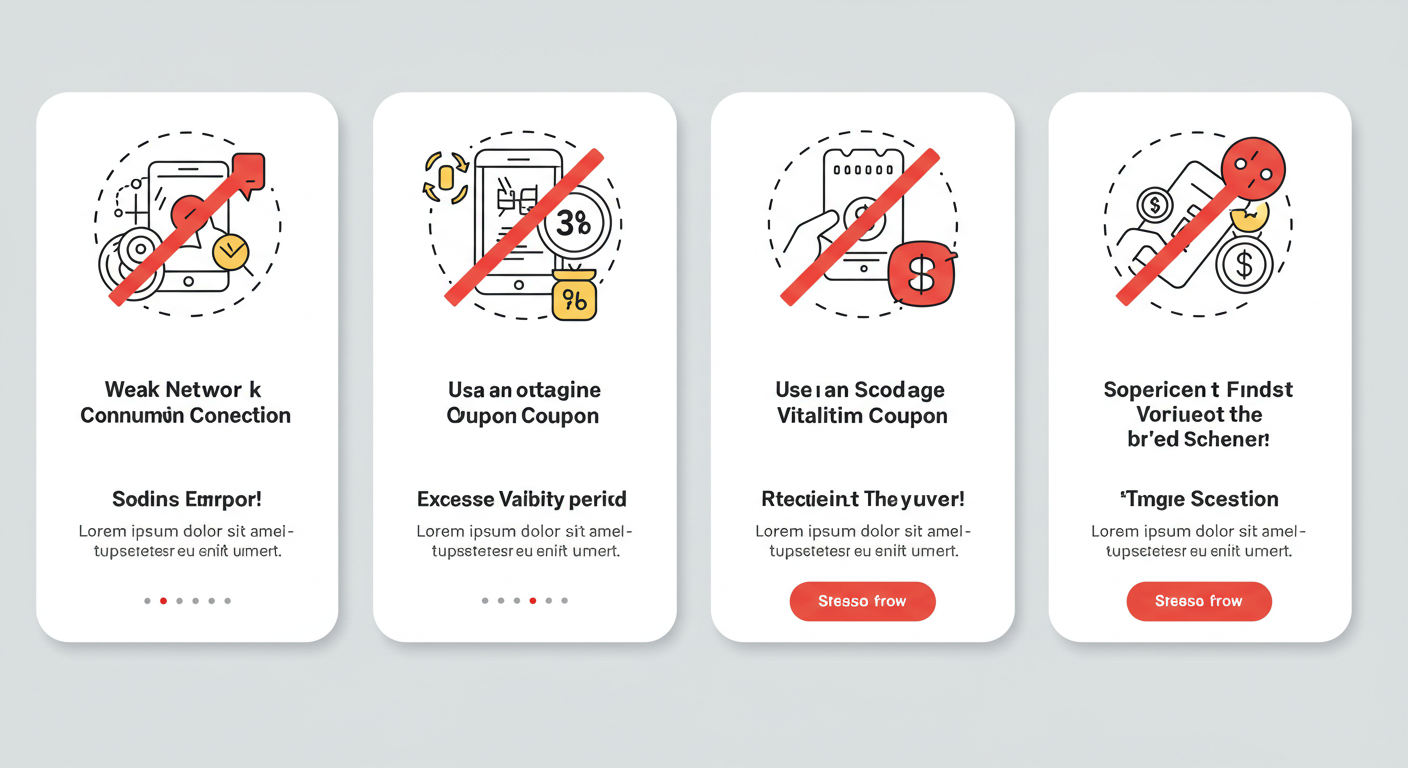 신한 SOL페이 소비쿠폰 신청 오류 예방을 위한 꿀팁 아이콘들