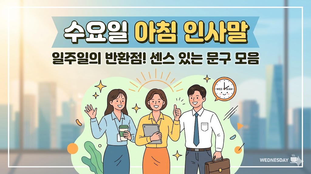 수요일 아침인사말