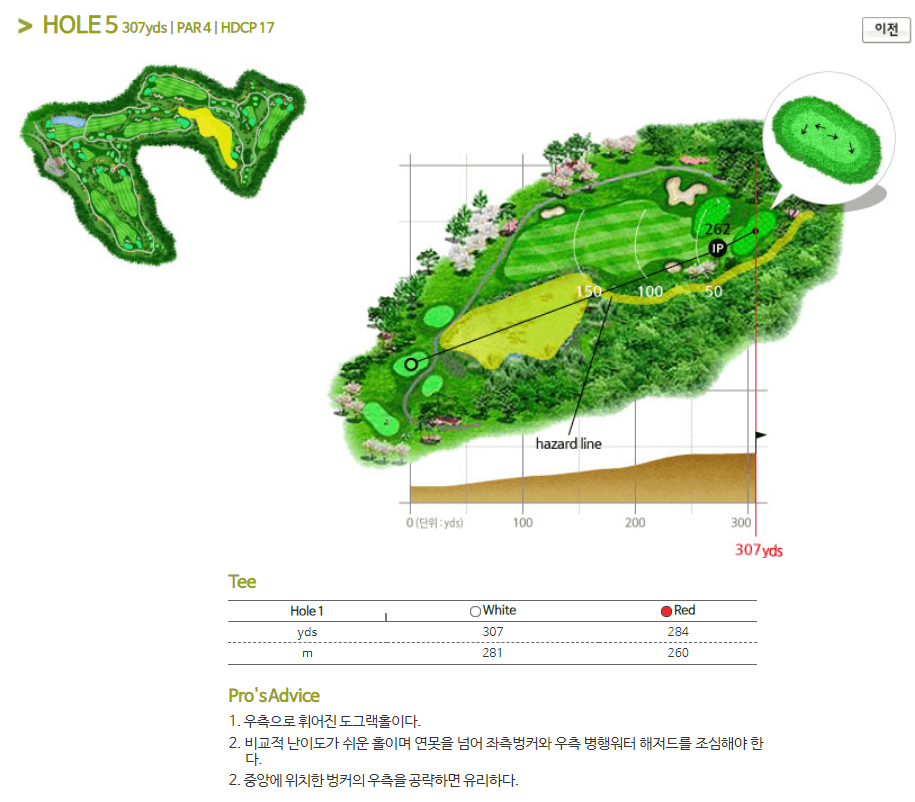 글렌로스 골프클럽 코스공략도 05