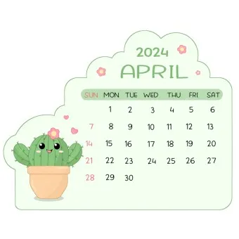 2025년 4월 달력 배경화면 일러스트 이미지 모음_16