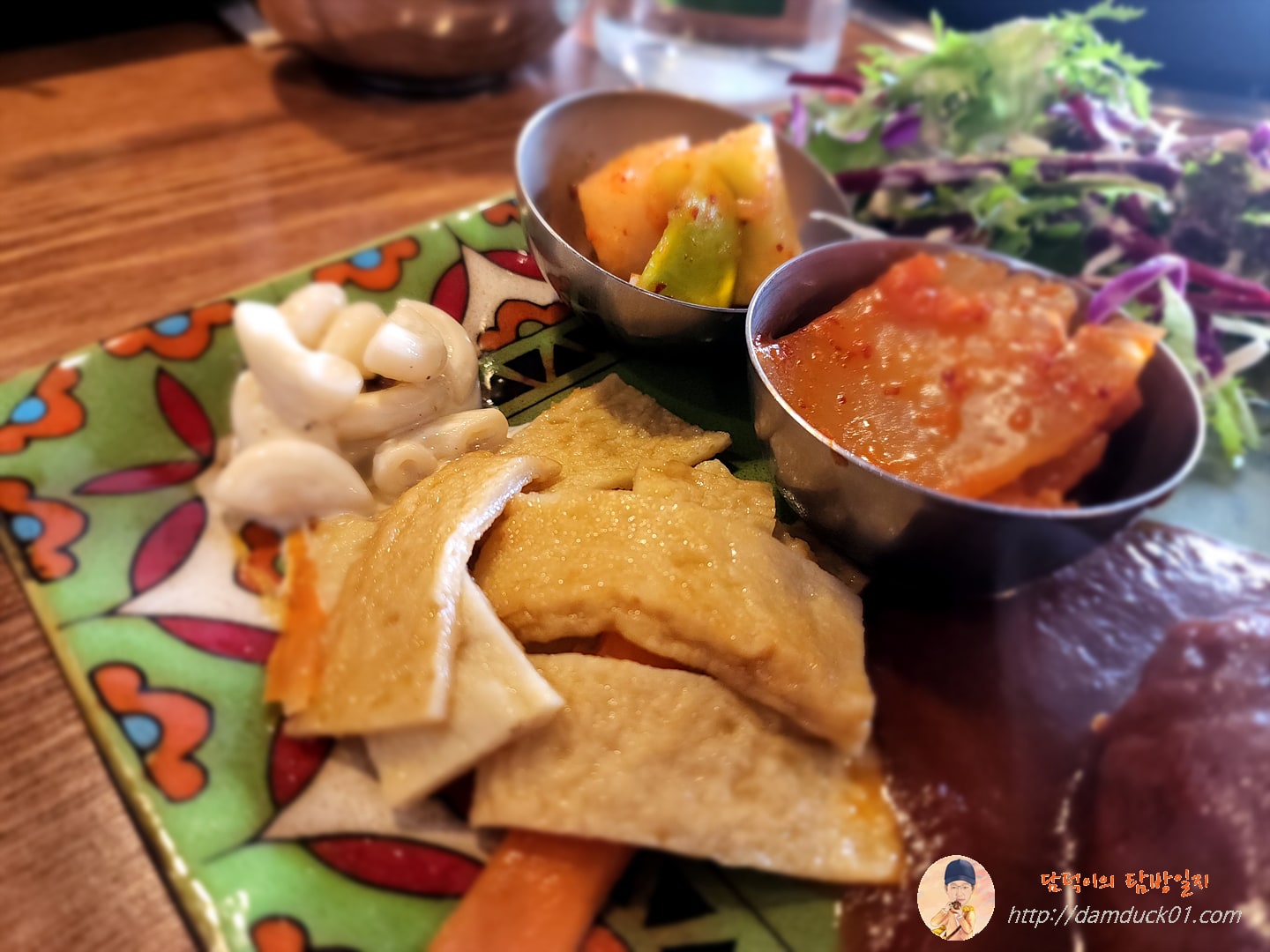 마카로니, 어묵, 볶음김치